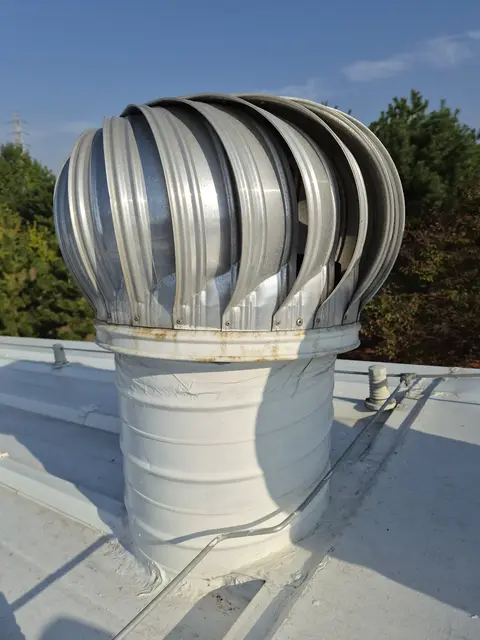 안산 공장 지름 400mm 벤추레이터 교체 현장 사진